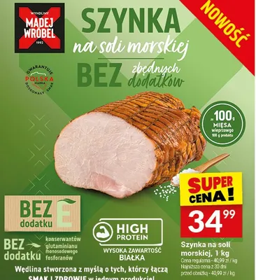 Szynka na soli morskiej promocja w Twój Market