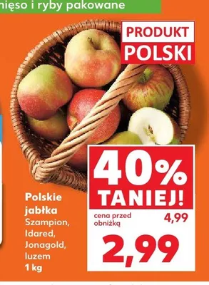 Jabłka polskie luzem promocja w Kaufland