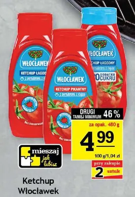 Ketchup łagodny Włocławek promocja w Gram Market