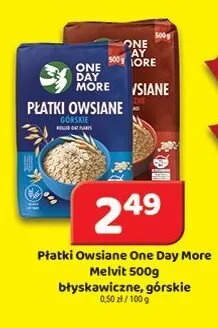 Płatki Owsiane One Day More Melvit błyskawiczne promocja w Delfin