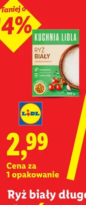 Ryż biały długoziarnisty Kuchnia Lidla promocja w Lidl