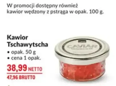 Kawior Tschawytscha promocja w Makro