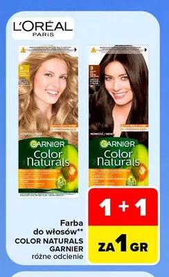 Farba do włosów Color Naturals Garnier promocja w Carrefour