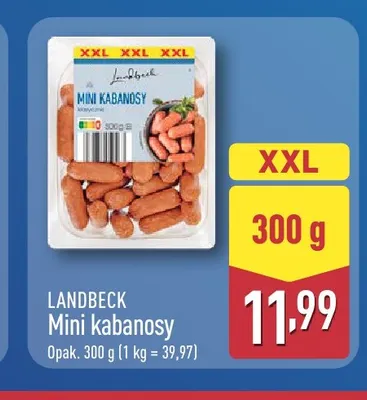 Mini kabanosy Landbeck promocja w Aldi