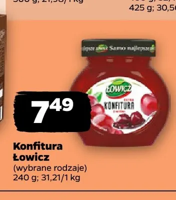 Konfitura Łowicz promocja w Netto