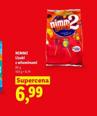 Lizaki z witaminami Nimm2 promocja w Lidl