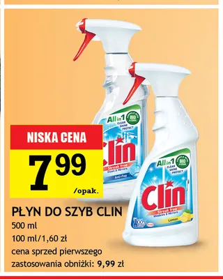 Płyn do szyb Clin Lemon promocja w Gram Market