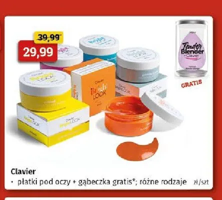 Płatki pod oczy Clavier promocja w Drogeria Kosmyk