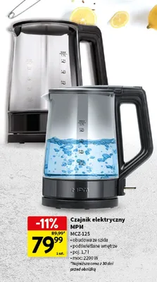 Czajnik elektryczny MCZ-125 1szt. MPM promocja w Intermarche