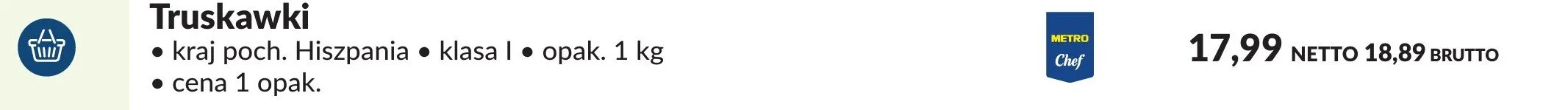 Truskawki promocja w Makro