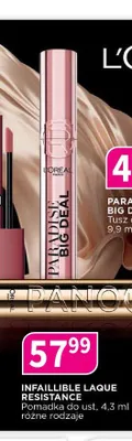 Pomadka do ust L'Oréal Paris Infaillible Laque Resistance promocja w Drogerie Polskie