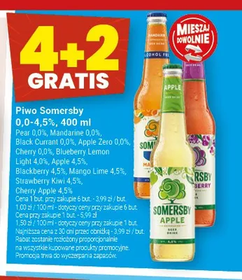 Piwo bezalkoholowe Somersby Mandarine promocja w Twój Market