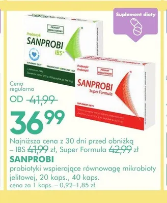 Probiotyk Sanprobi IBS promocja w Super-Pharm