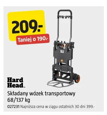 Składany wózek transportowy Hard Head promocja w Jula