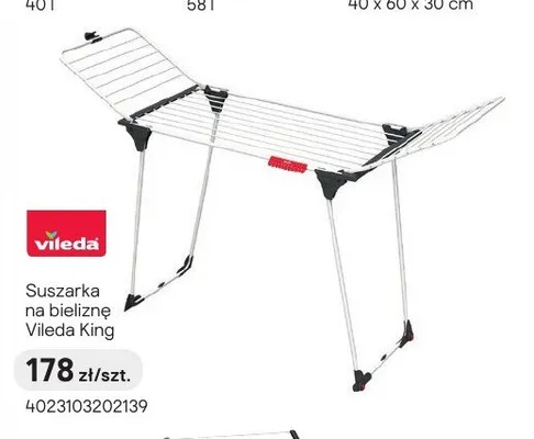 Suszarka na bieliznę Vileda King promocja w Castorama