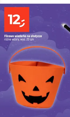Filcowe wiaderko na słodycze promocja w Dealz