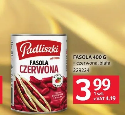 Fasola czerwona Pudliszki promocja w Selgros