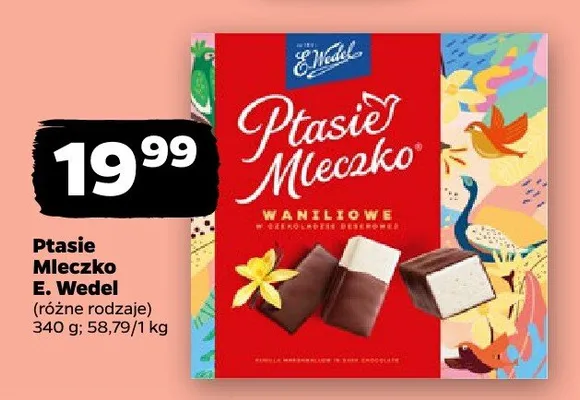 Ptasie Mleczko waniliowe promocja w Netto