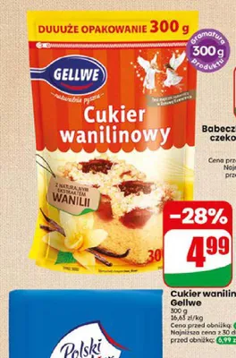 Cukier wanilinowy Gellwe promocja w Dino