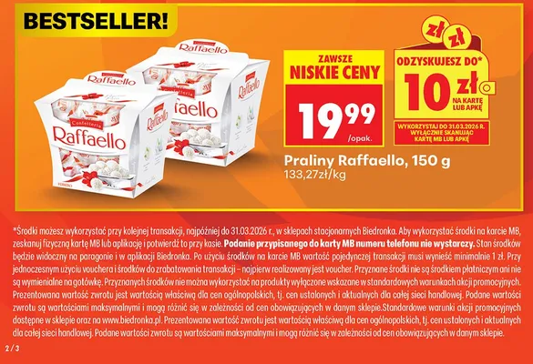 Praliny promocja w Biedronka