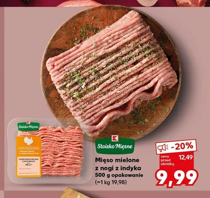 Mięso mielone z nogi z indyka Stoisko Mięsne promocja w Kaufland
