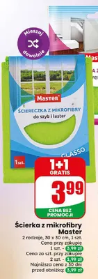 Ścierka z mikrofibry uniwersalna Master promocja w Dino