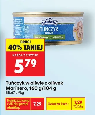 Tuńczyk kawałki w oliwie z oliwek promocja w Biedronka