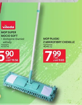 Mop płaski z mikrofibry Chenille promocja w Selgros