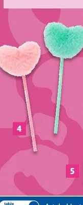 Ołówki z pluszowymi serduszkami Forever Girlie 2-pak promocja w Lidl