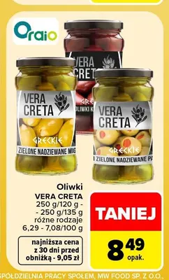 Oliwki Vera Creta promocja w Carrefour