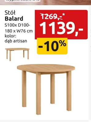 Stół Balard promocja w Black Red White