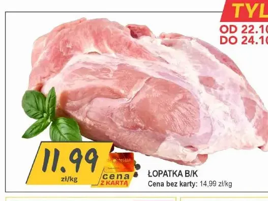 Łopatka b/k promocja w Słoneczko