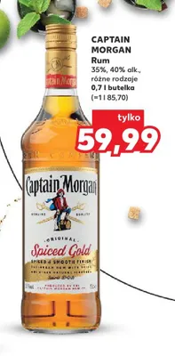 Rum Captain Morgan Spiced Gold promocja w Kaufland
