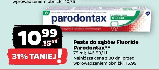 Pasta do zębów Fluoride promocja w Netto