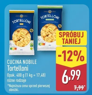 Tortelloni promocja w Aldi