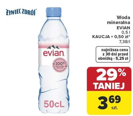 Woda mineralna promocja w Carrefour Market