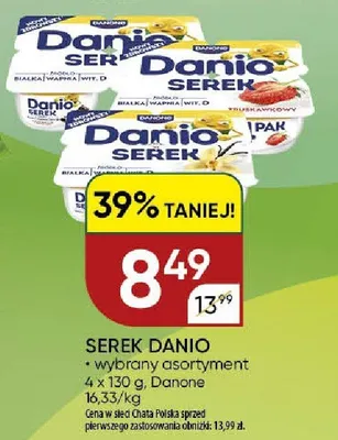 Serek Danio Danone wybrany asortyment promocja w Chata Polska