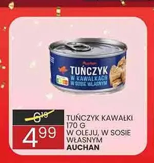 Tuńczyk kawałki w sosie własnym Auchan promocja w Wafelek