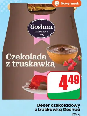 Deser czekoladowy z truskawką promocja w Dino