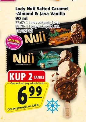 Lody Salted Caramel & Australian Macadamia Nuii promocja w Prim Market
