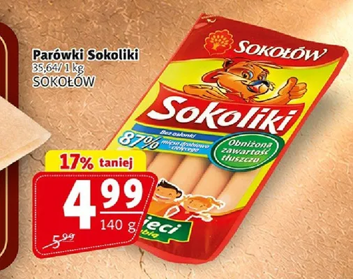 Parówki Sokoliki Sokołów promocja w Prim Market