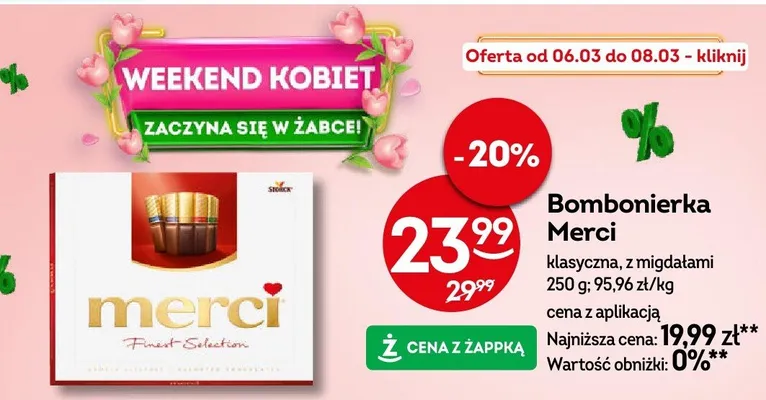 Bombonierka klasyczna, z migdałami promocja w Żabka