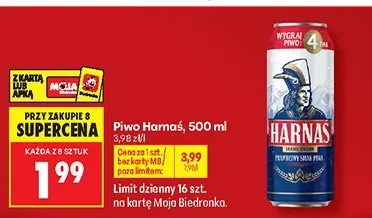 Piwo Harnaś promocja w Biedronka
