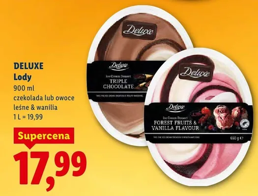 Lody czekolada promocja w Lidl