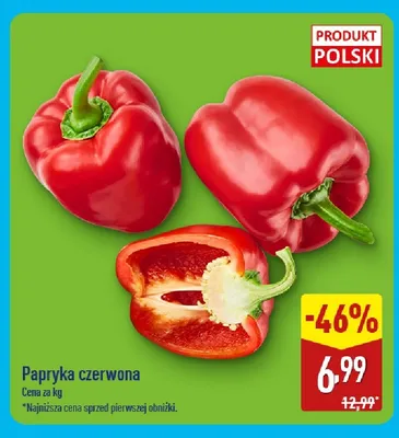Papryka czerwona promocja w Aldi