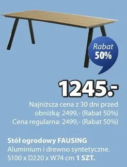 Stół ogrodowy rozkładany toronto LIVARNO HOME promocja w Jysk