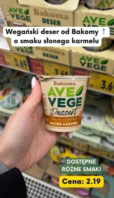 Deser wegański o smaku słonego karmelu promocja w Kaufland