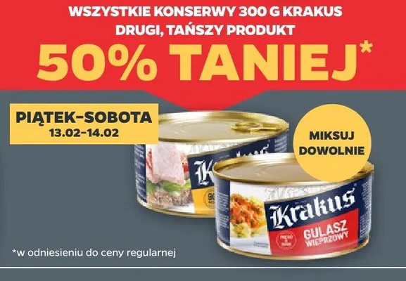 Konserwy Krakus 300g promocja w Netto