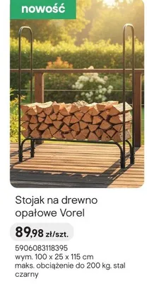 Stojak na drewno opałowe Vorel promocja w Castorama