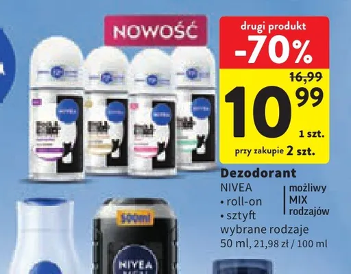 Dezodorant sztyft Nivea promocja w Intermarche